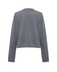 EP YAYING Layered Collar Soft Wool Cashmere Old Money Style Sweater