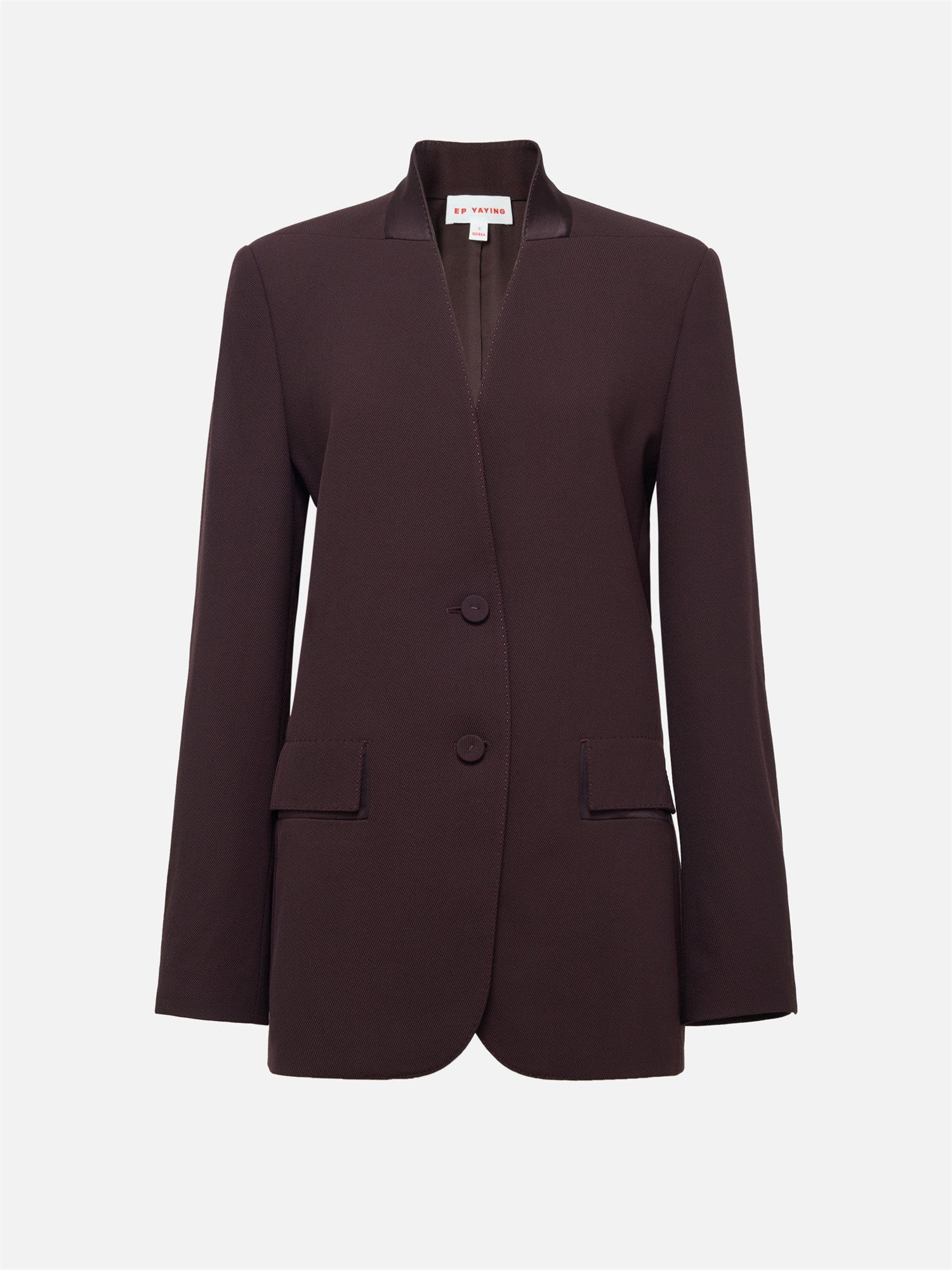 EP YAYING Wool Collarless Blazer EGKAW1138AP