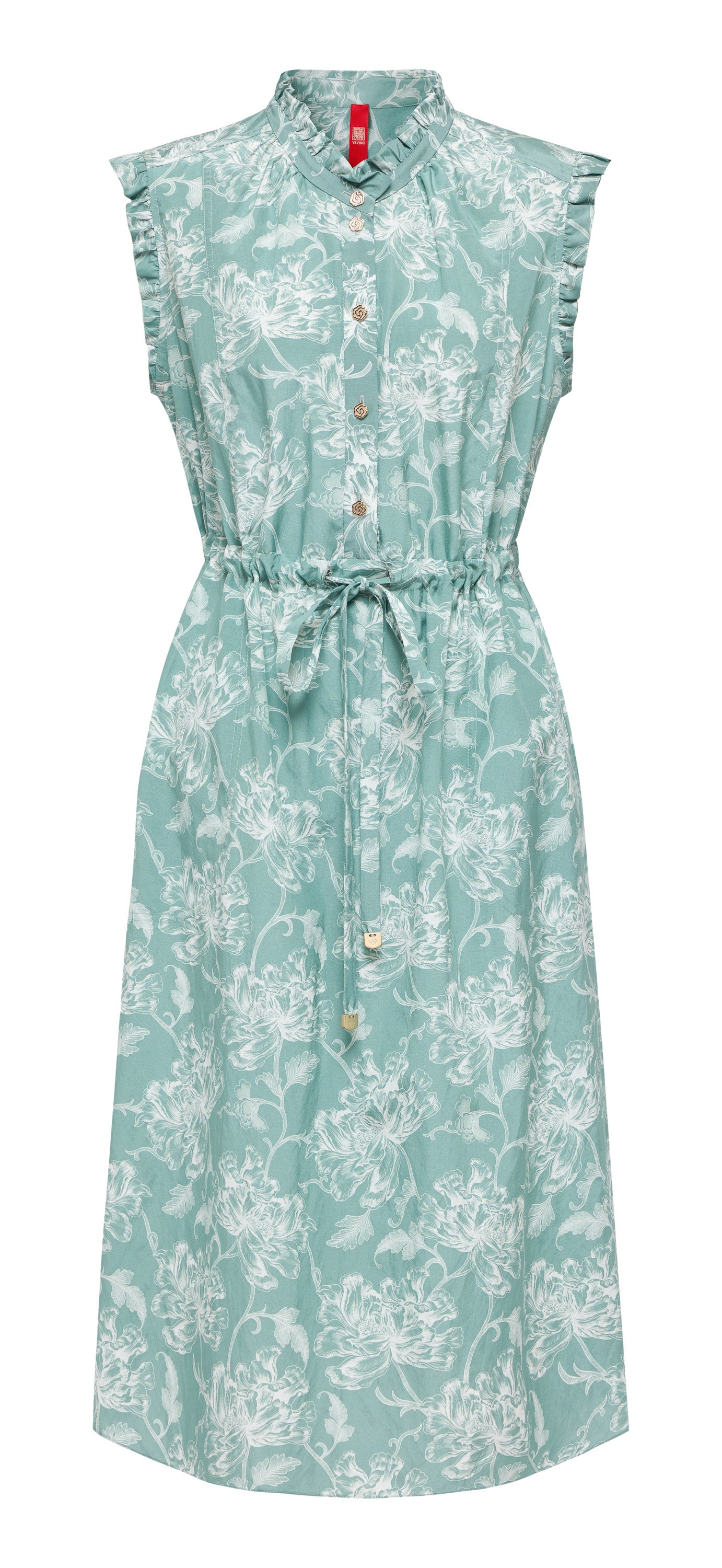 YAYING Green Pattern Sleeveless Dress