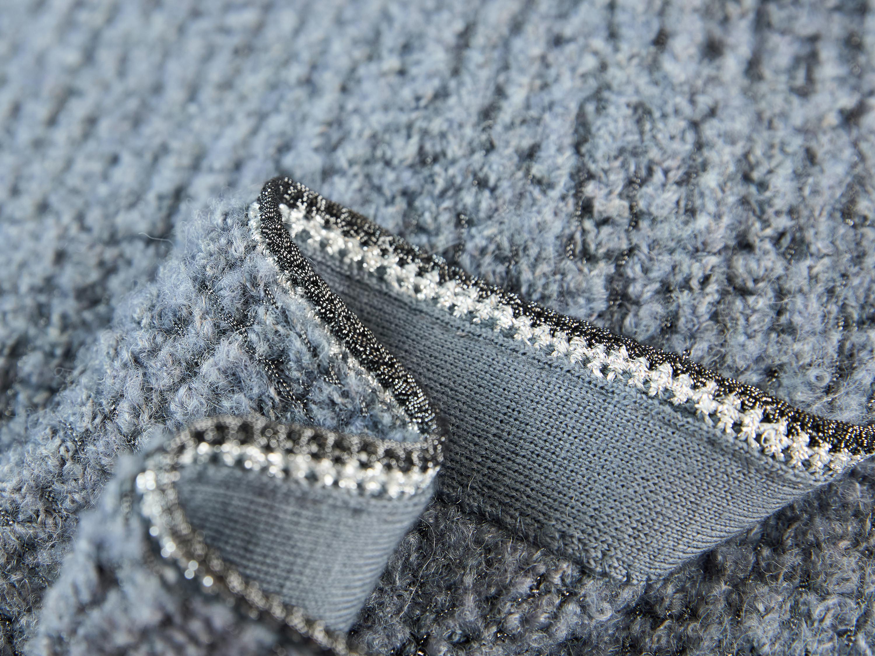 YAYING Grey Textured Midi Dress