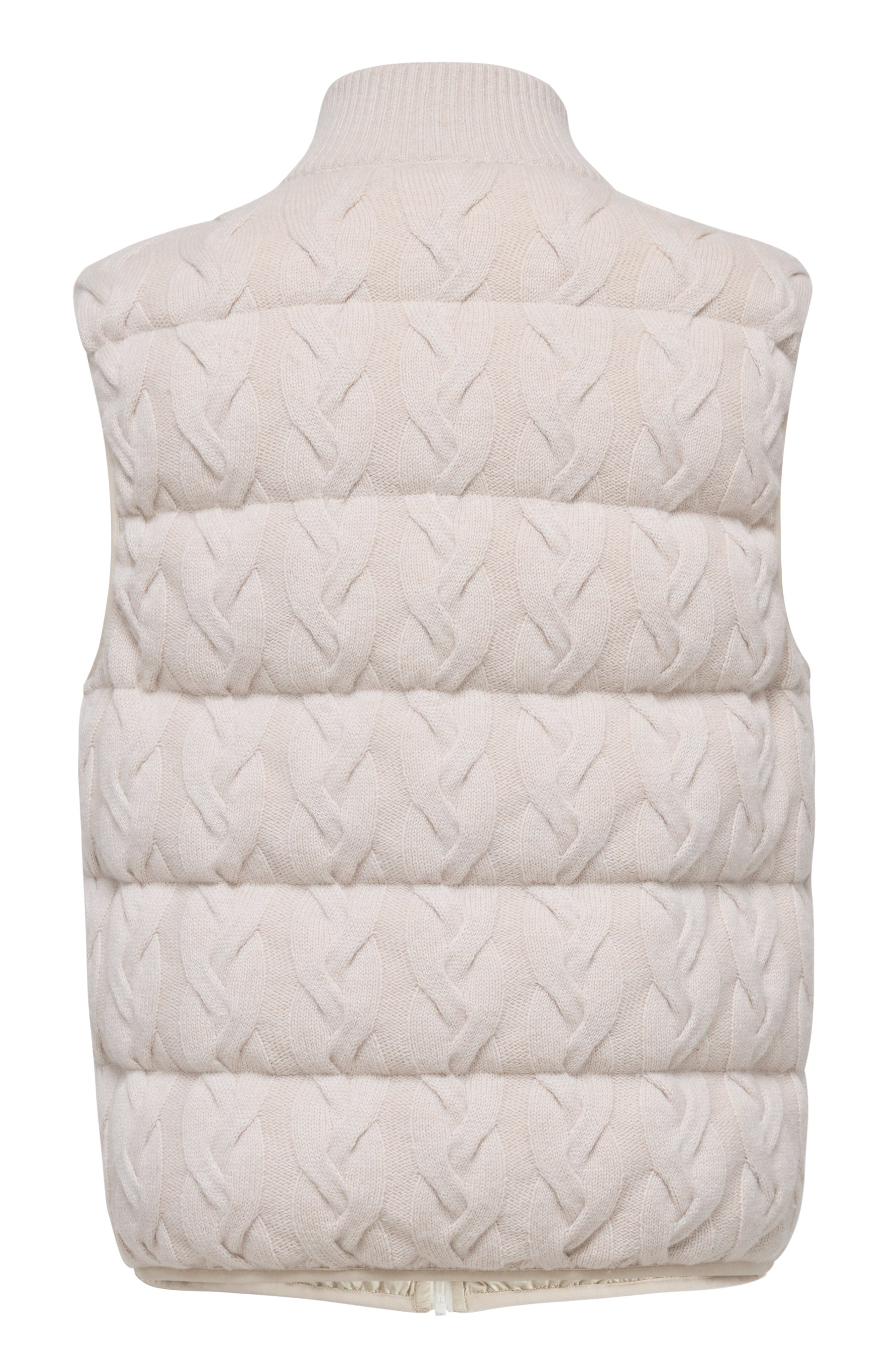 YAYING White Stand Collar Goose Down Vest