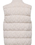 YAYING White Stand Collar Goose Down Vest