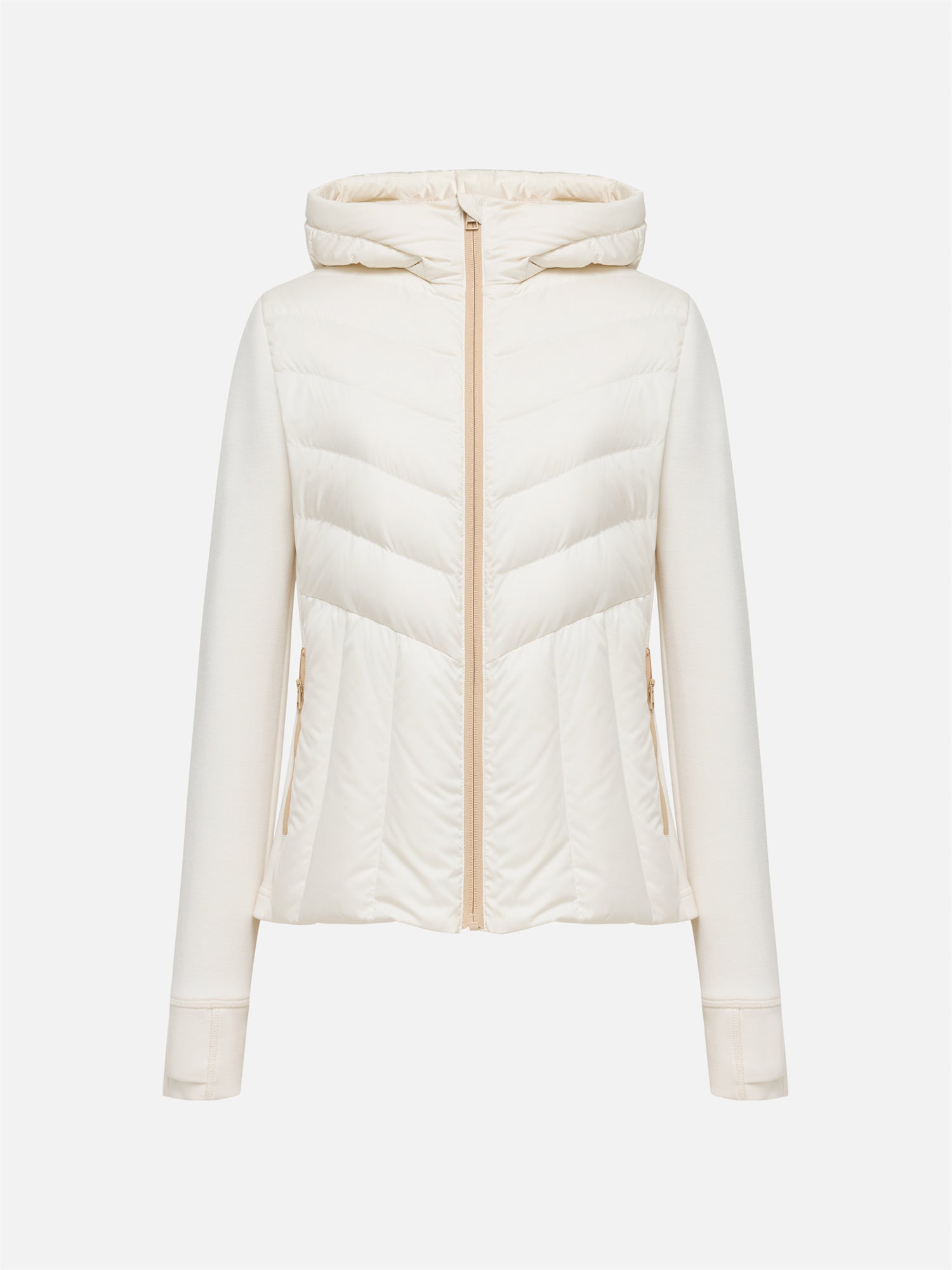 EP YAYING Knit-Splice Down Coat EGKIWY101BW