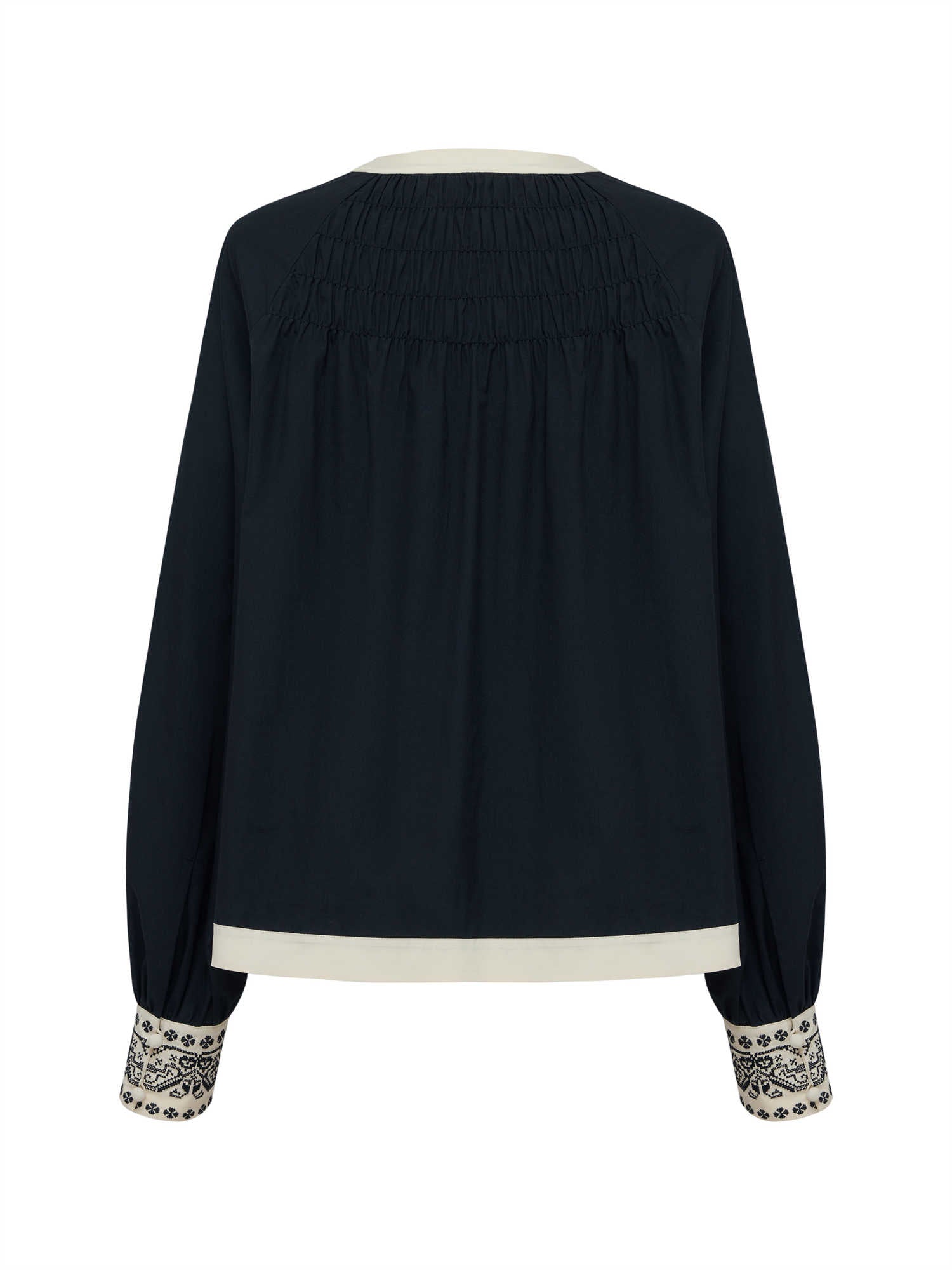 EP YAYING Chinese-style Embroidered Shirt