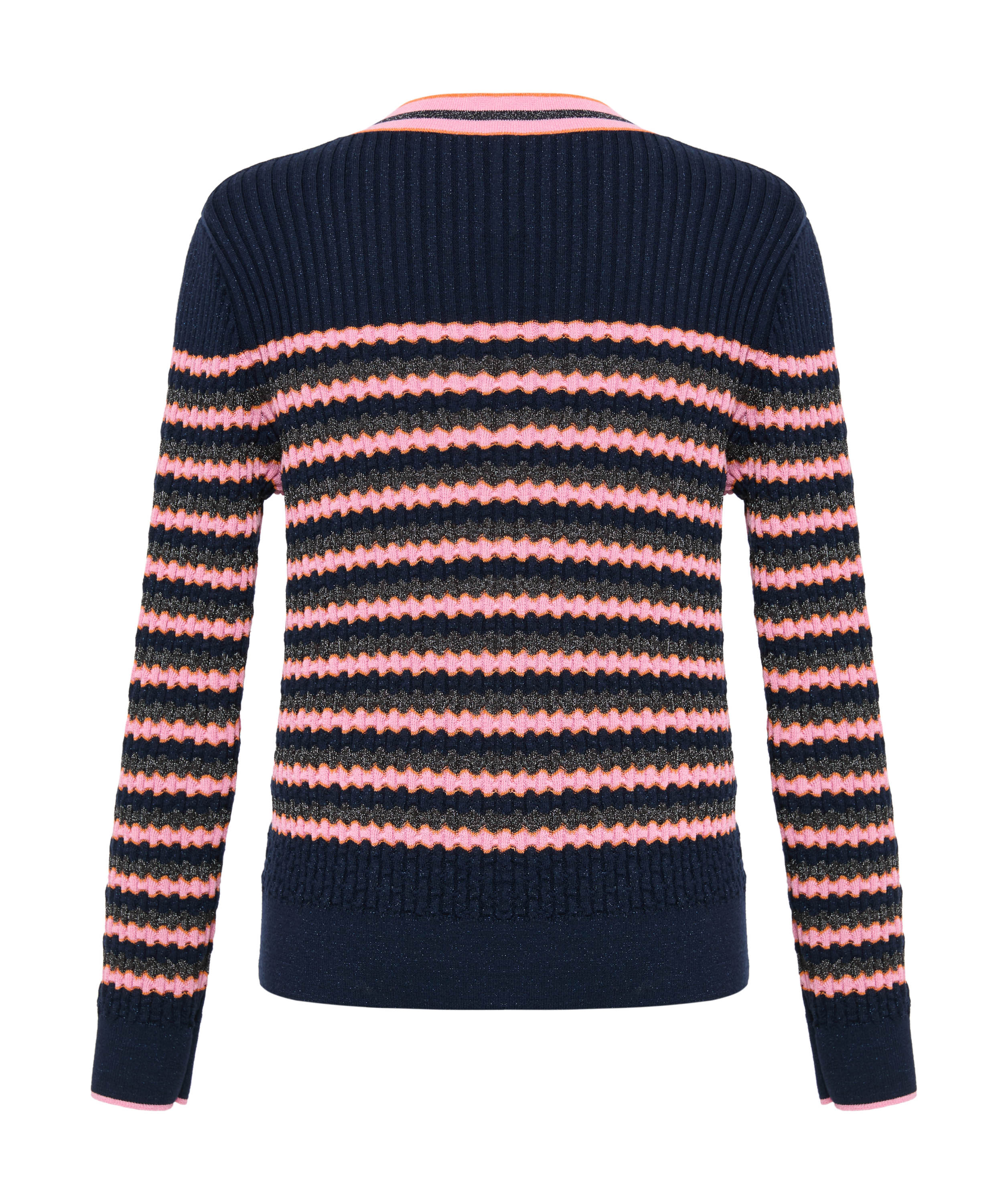 YAYING Striped Knit Cardigan