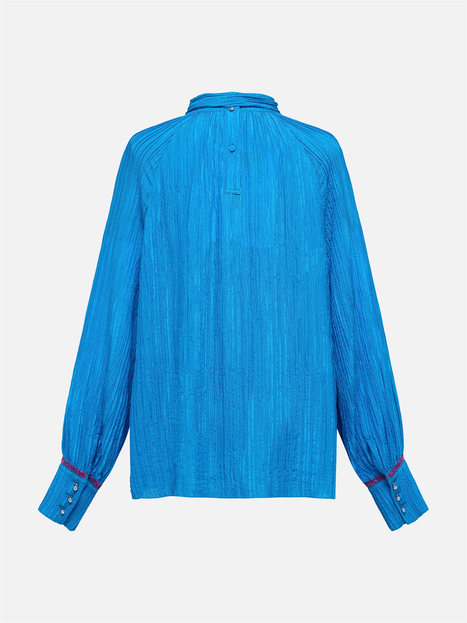EP YAYING Silk Pleated Shirt