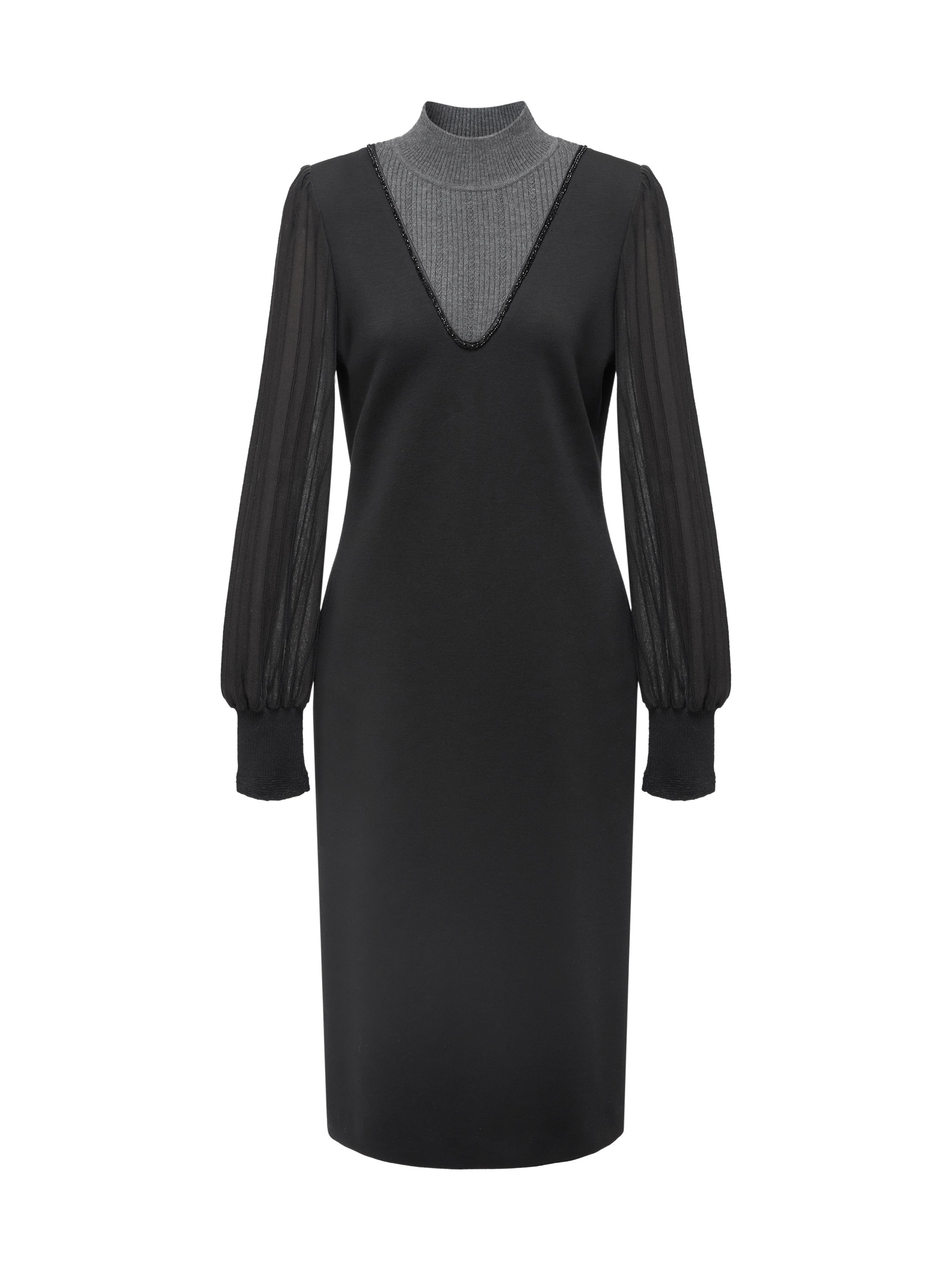 EP YAYING Winter Waist-Defined Dress