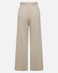 EP YAYING 100% Cashmere Relaxed Wide-Leg Knit Pants
