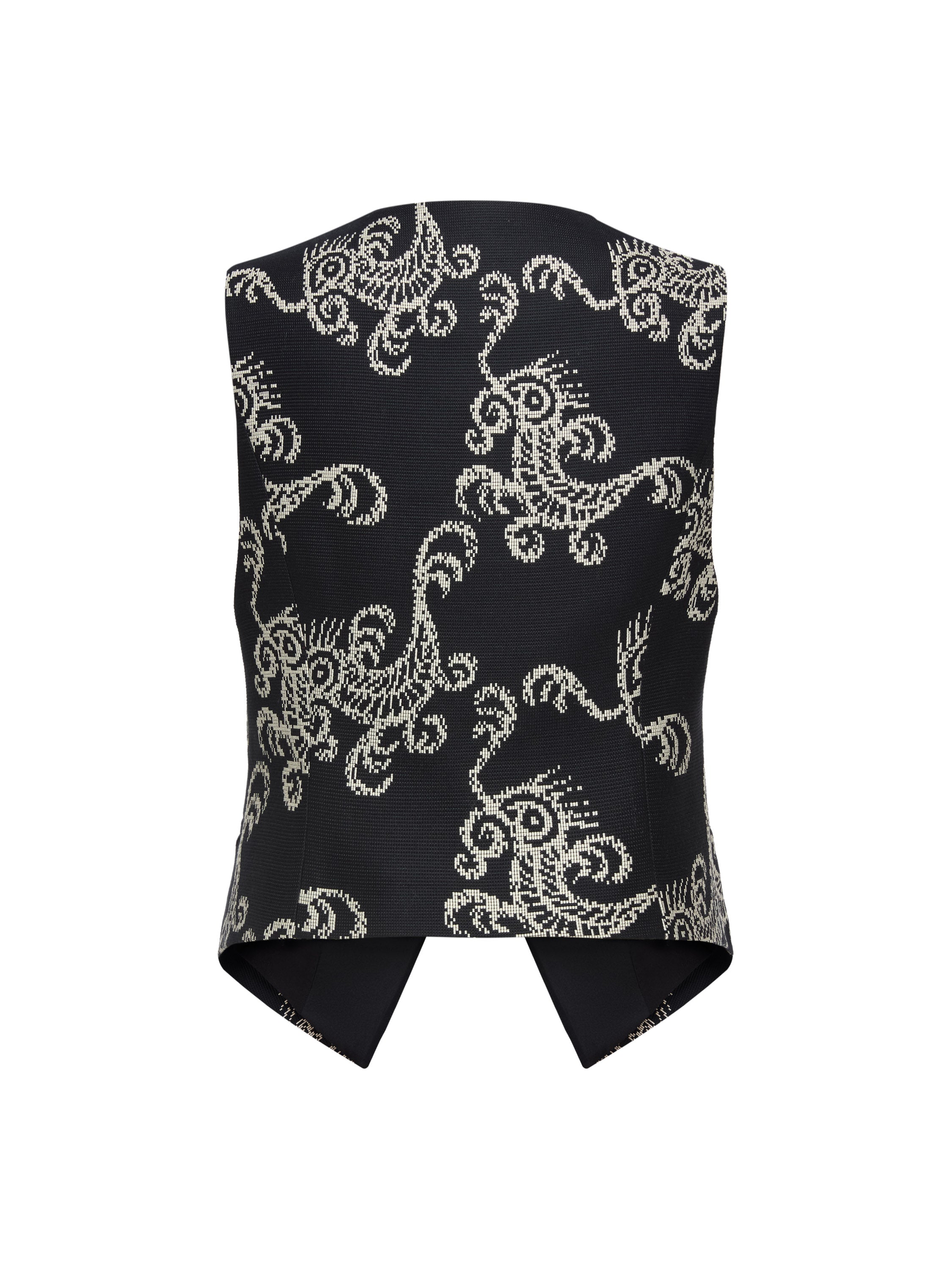 EP YAYING Black Patterned Vest