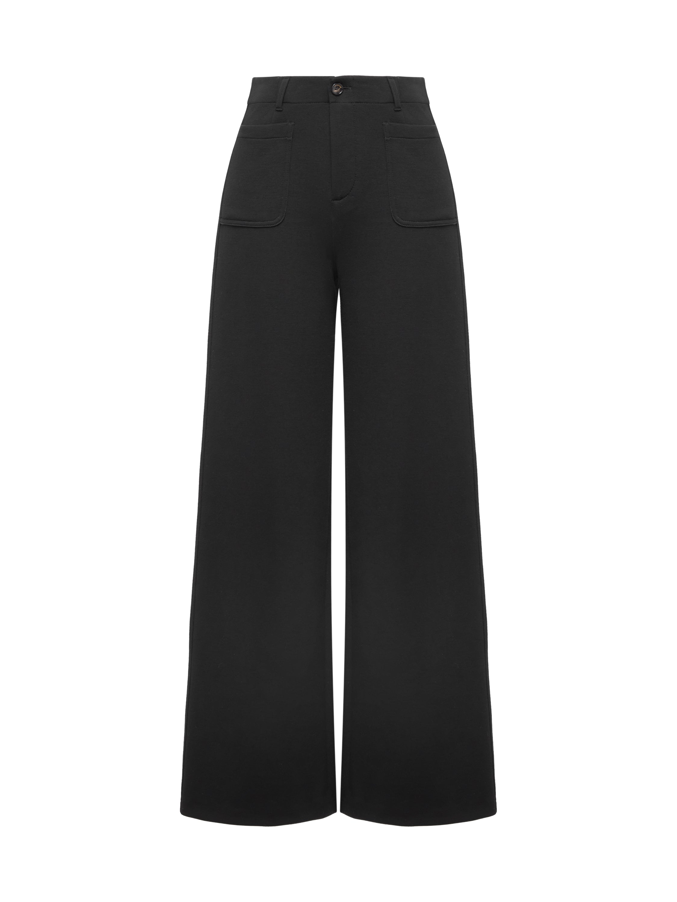 EP YAYING Black Straight Leg Pants