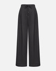 EP YAYING Lightweight Wool Relaxed Wide-Leg Pants in Deep Gray