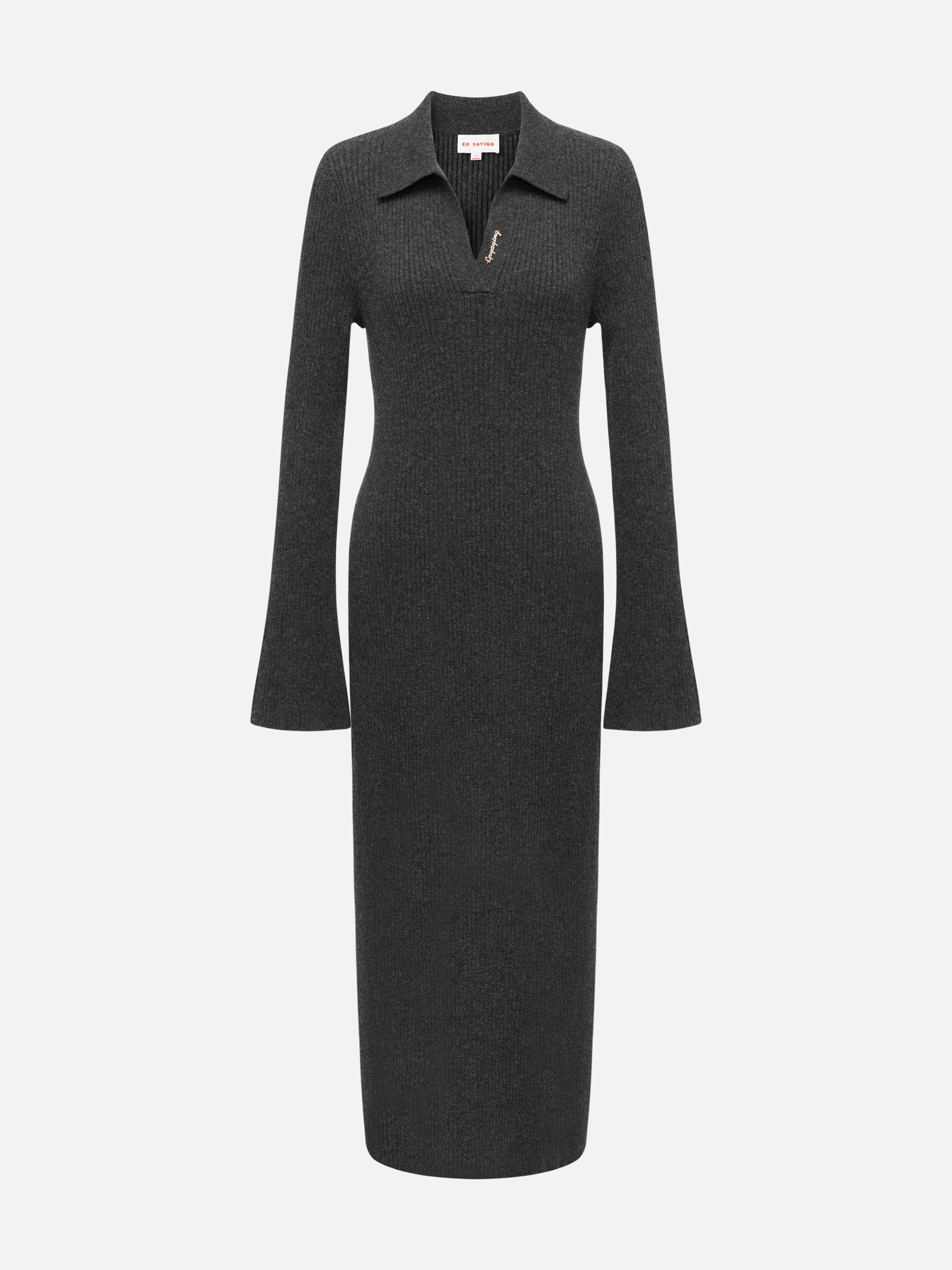 EP YAYING Black Long Sleeve Dress