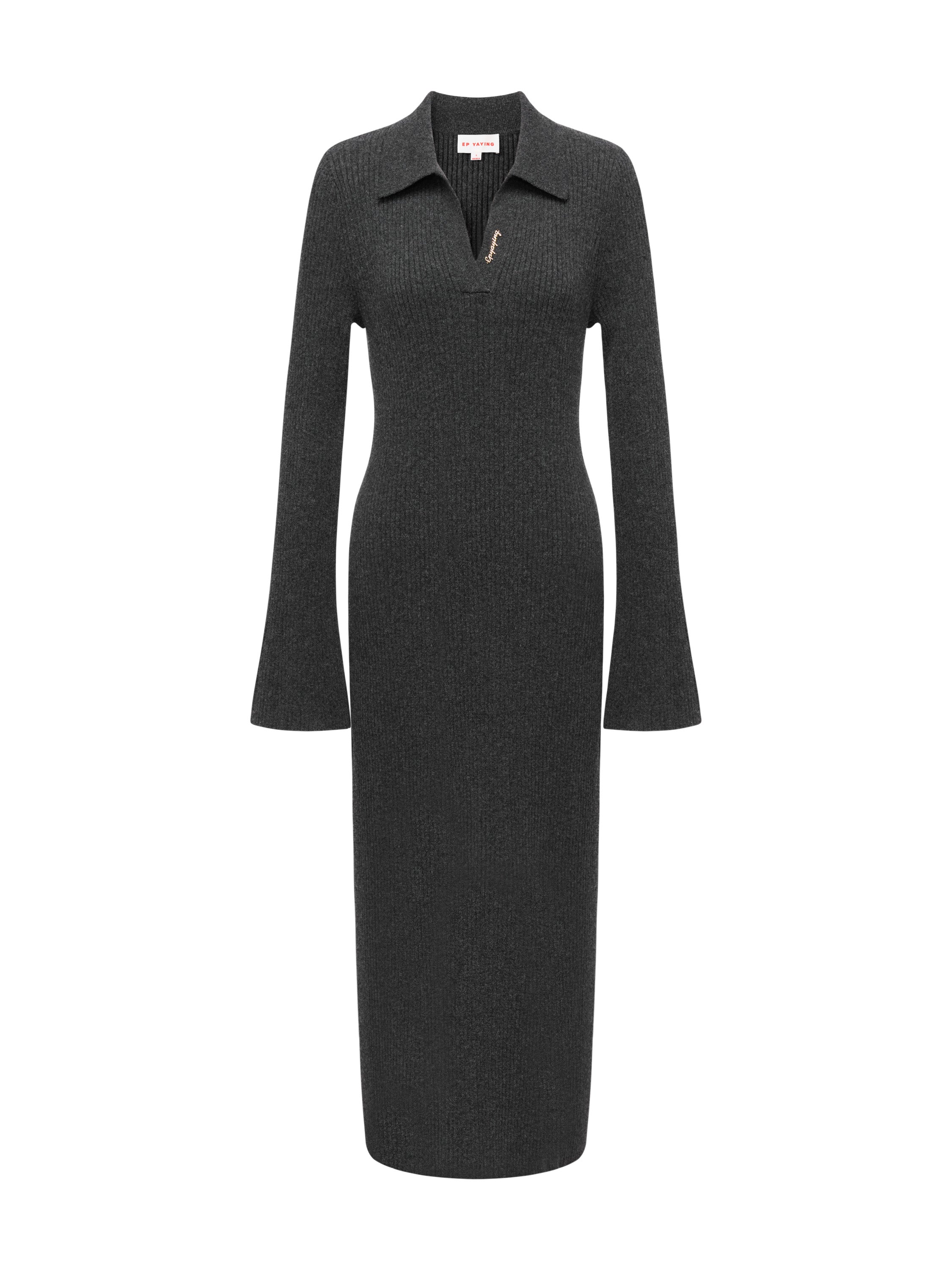 EP YAYING Black Long Sleeve Dress