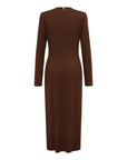 EP YAYING Wool Waist-Defining Dress