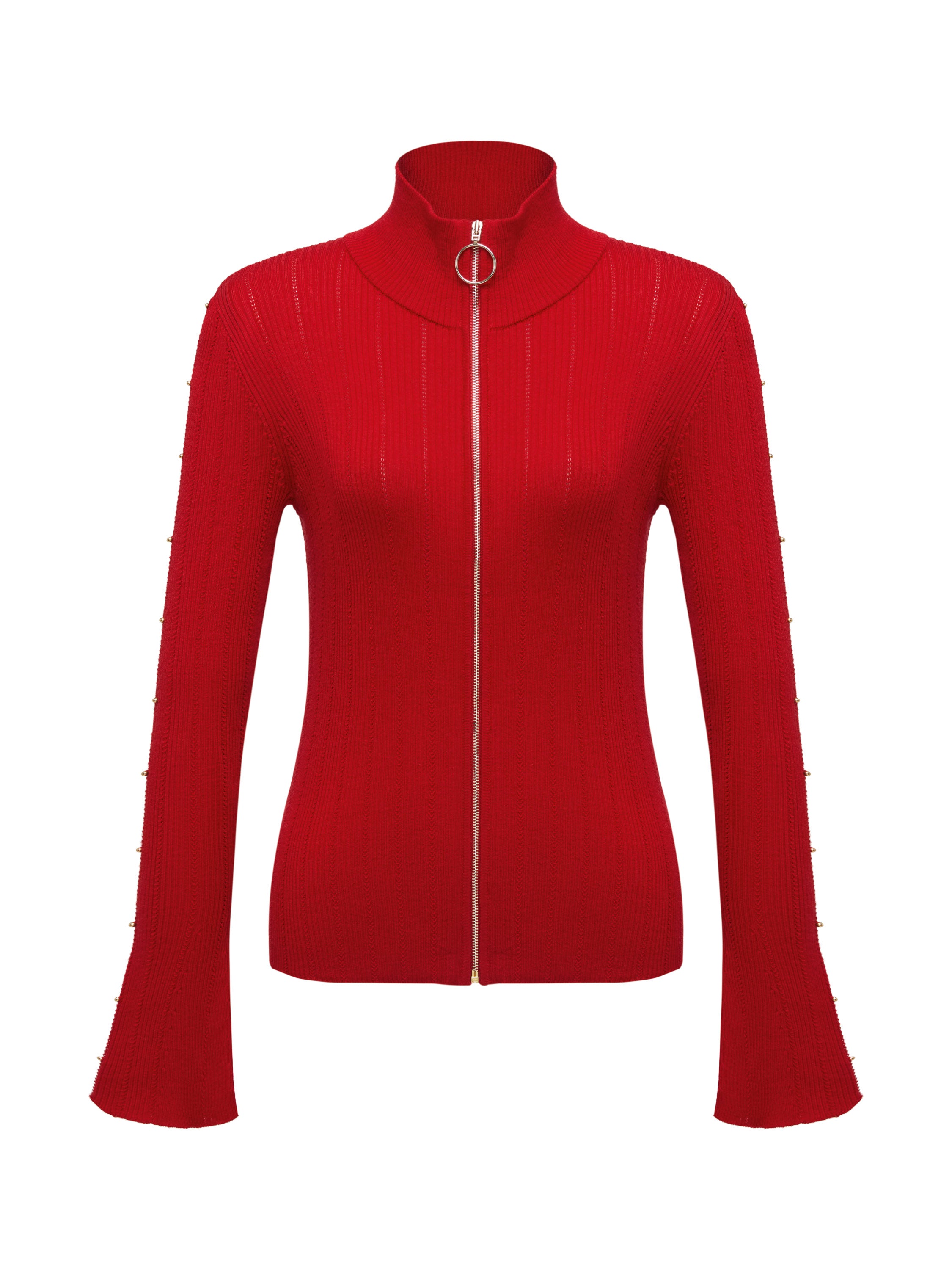 EP YAYING Red Knit Sweater
