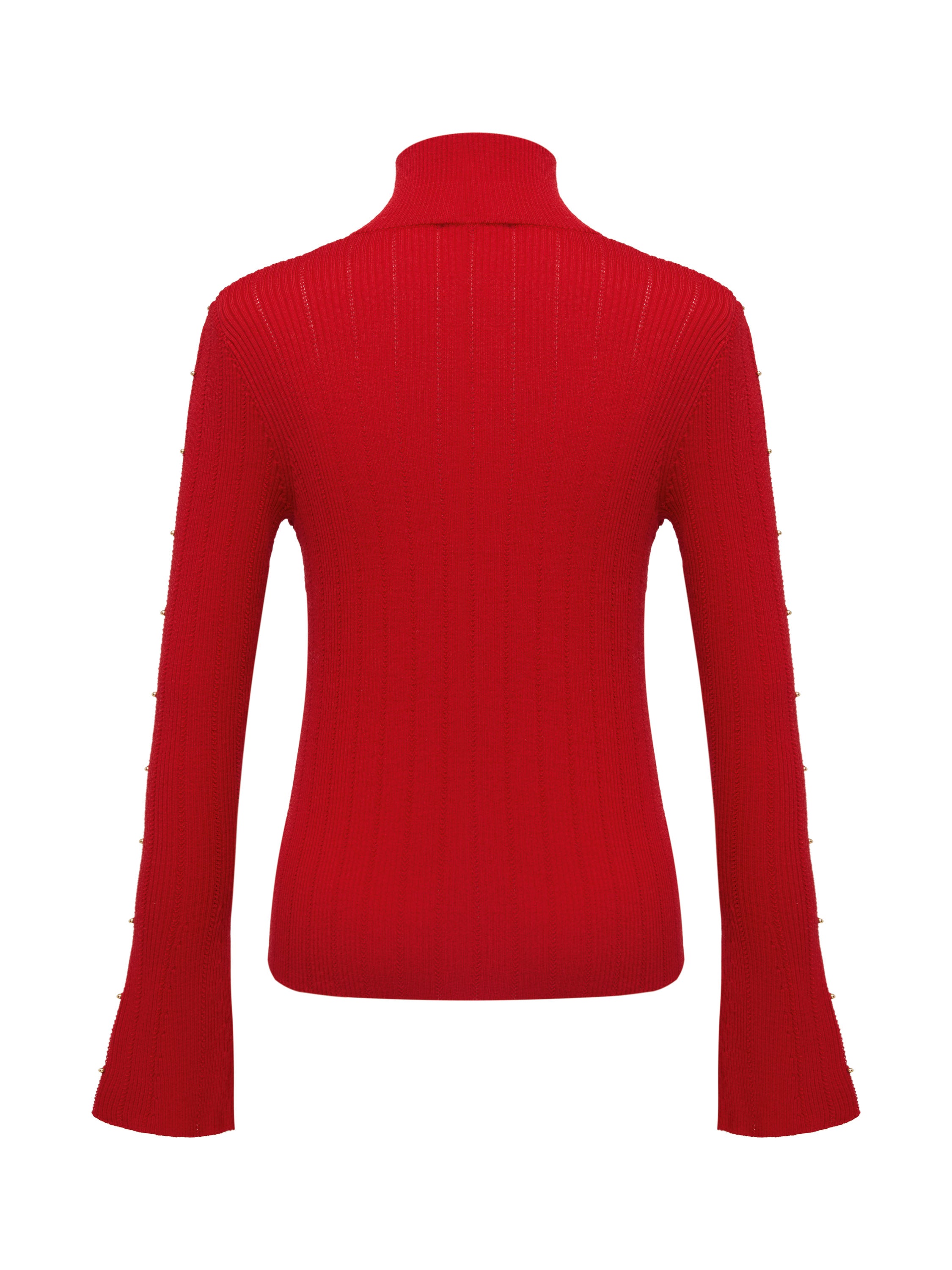 EP YAYING Red Knit Sweater