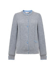 EP YAYING Wool-Cashmere Quiet Luxury Round-Neck Long-Sleeve Jacket
