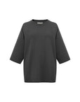 EP YAYING Openwork Shawl-Collar Cashmere Knit Top