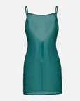 EP YAYING Teal Lace Sleeveless Dress