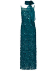 EP YAYING Teal Lace Sleeveless Dress