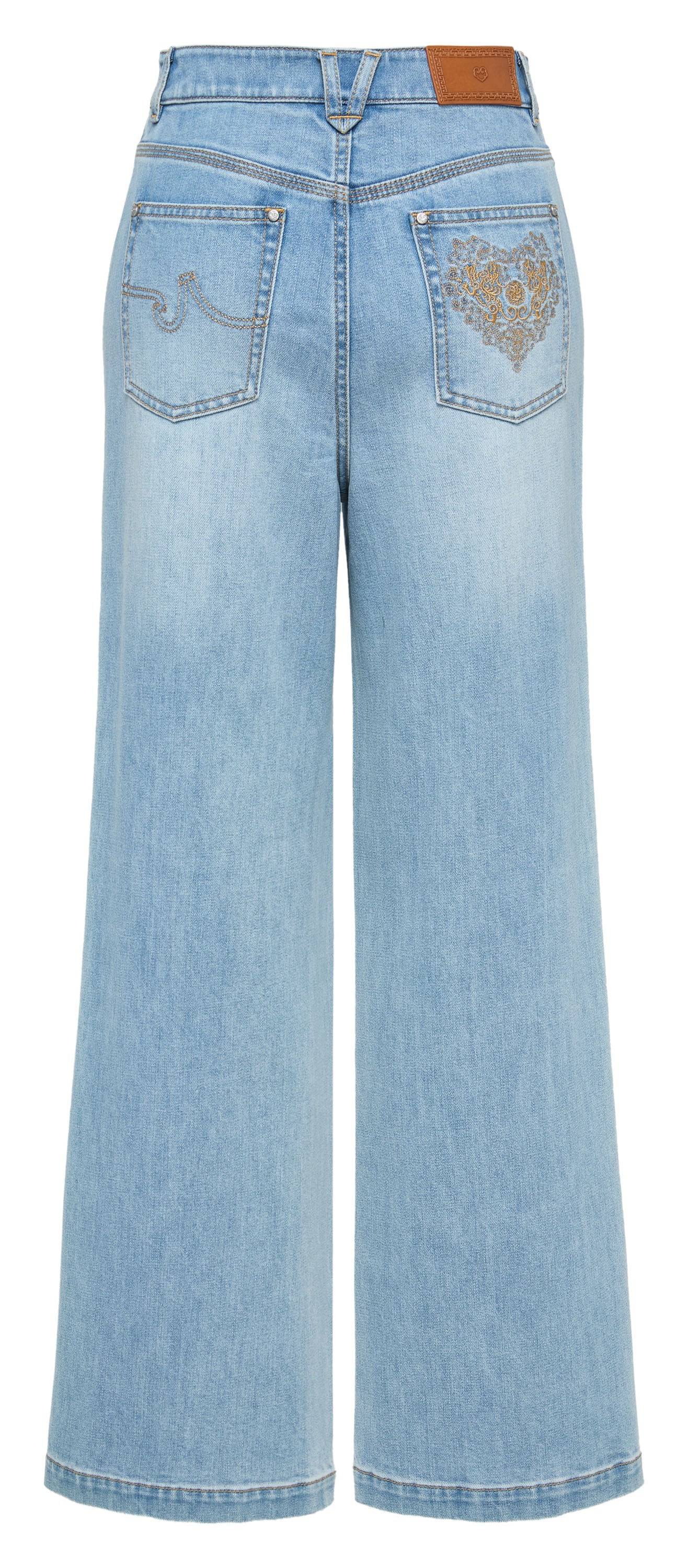 YAYING high-waist straight-leg designer denim jeans