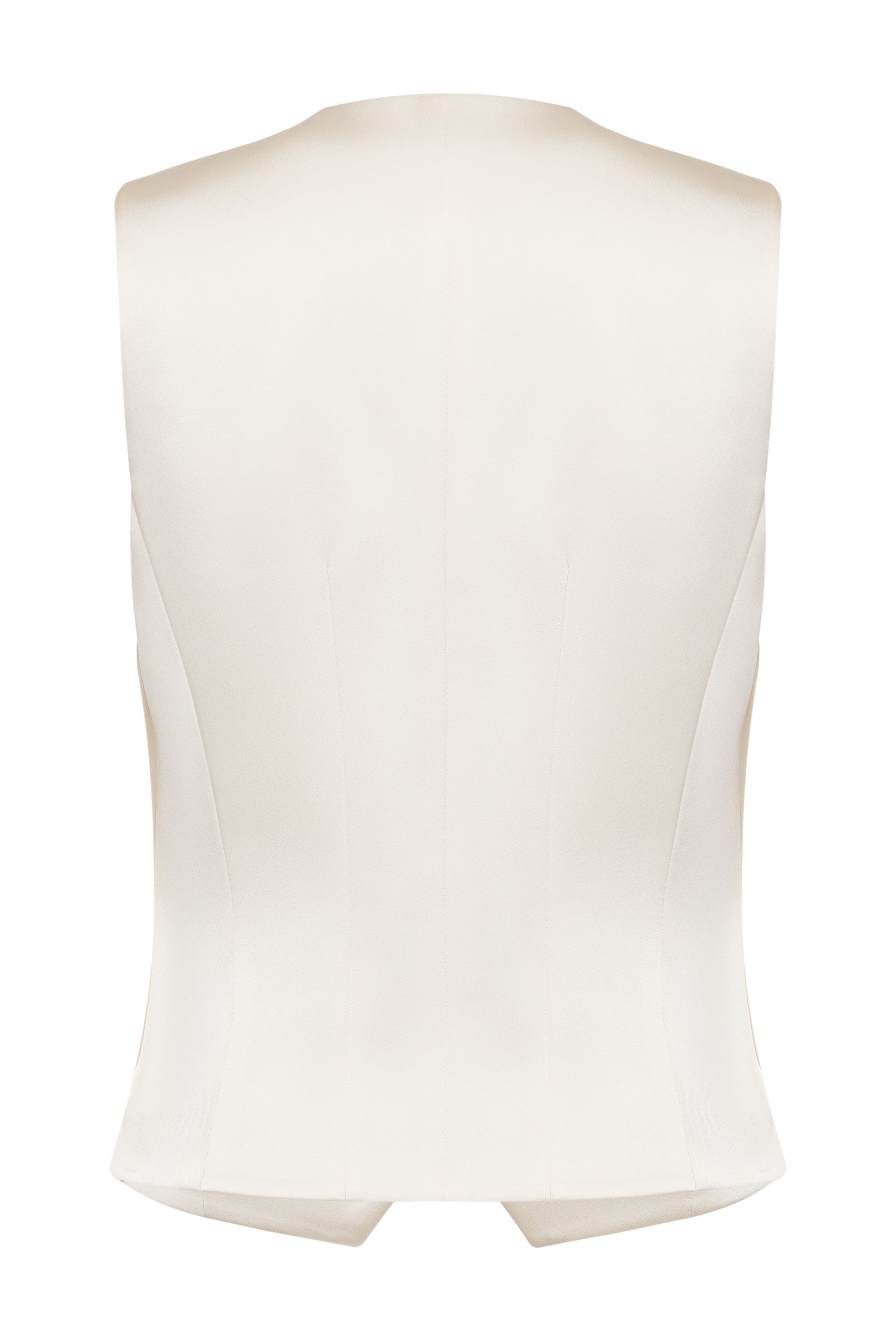 YAYING Cream Button Knit Vest