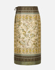 EP YAYING Mulberry Silk-Cotton Blend Skirt EGKAS3518AG