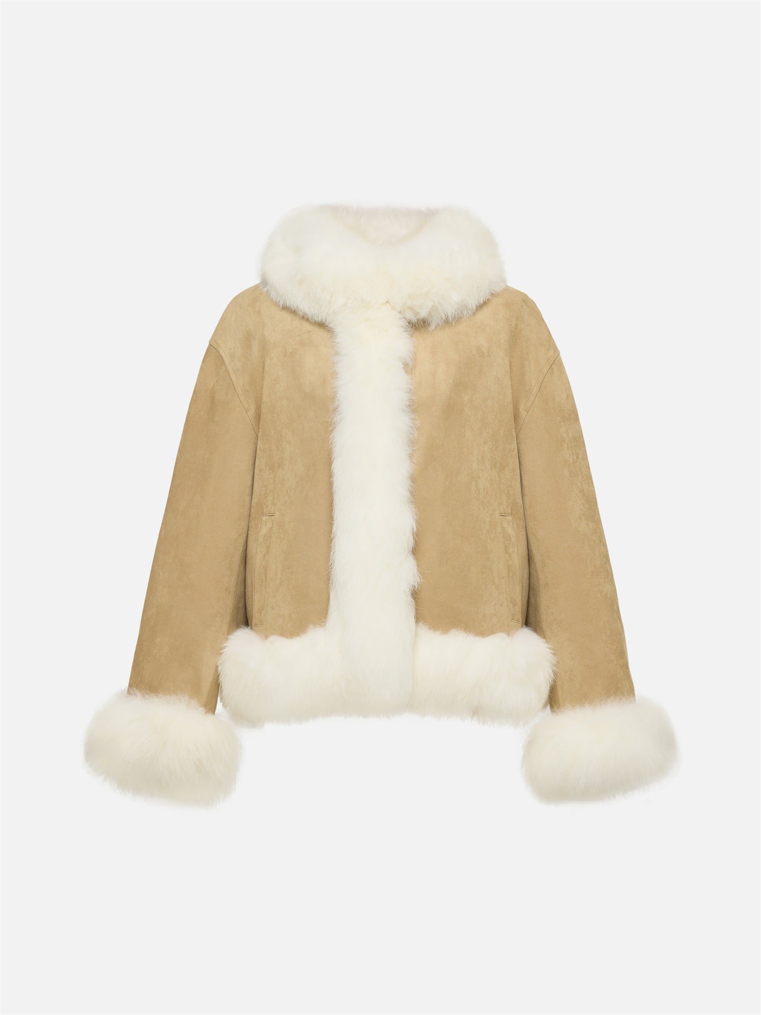 EP YAYING Fox Fur Short Coat EGKIAYQ01AT