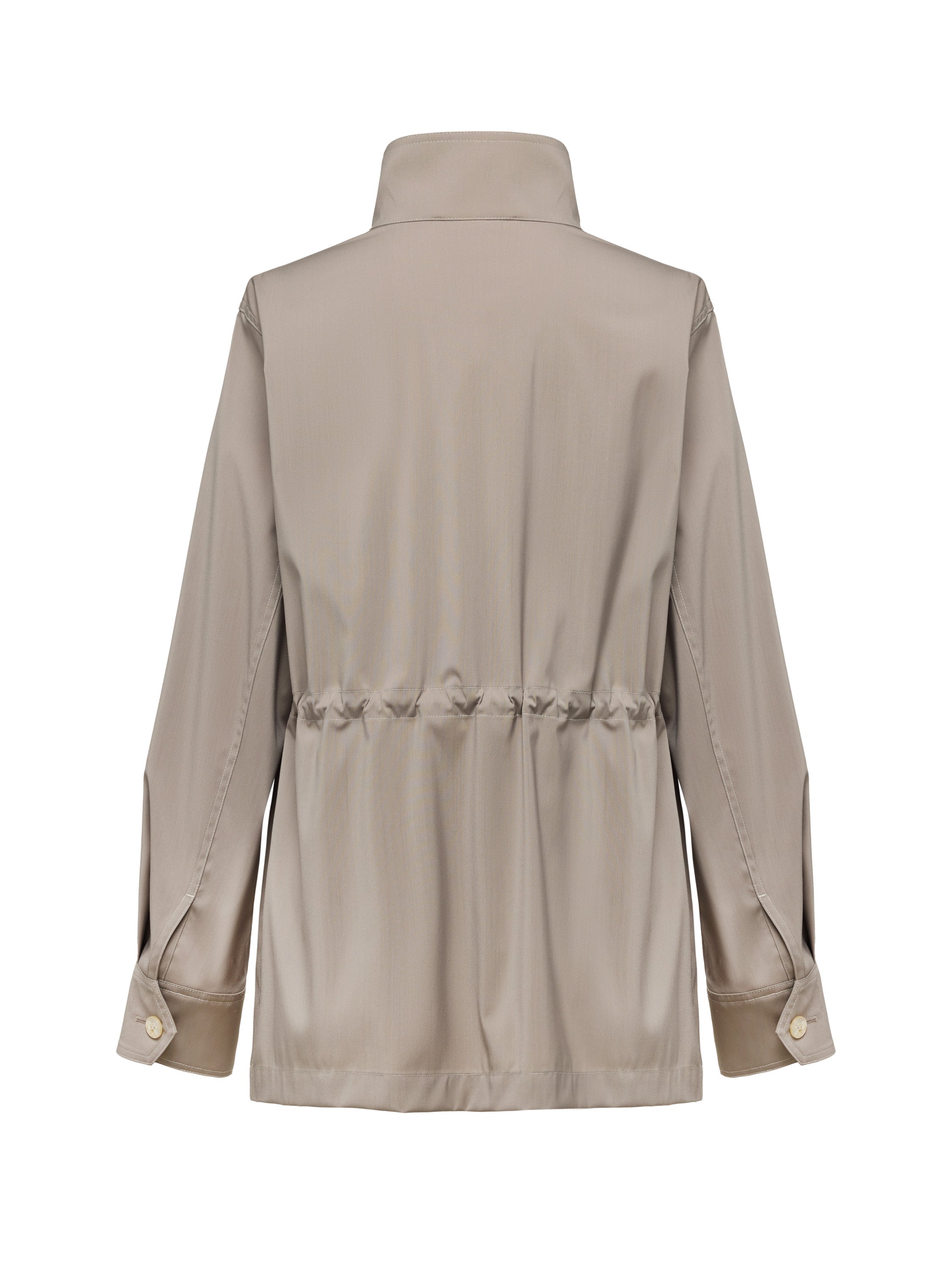 EP YAYING Wool Blend Stand Collar Jacket