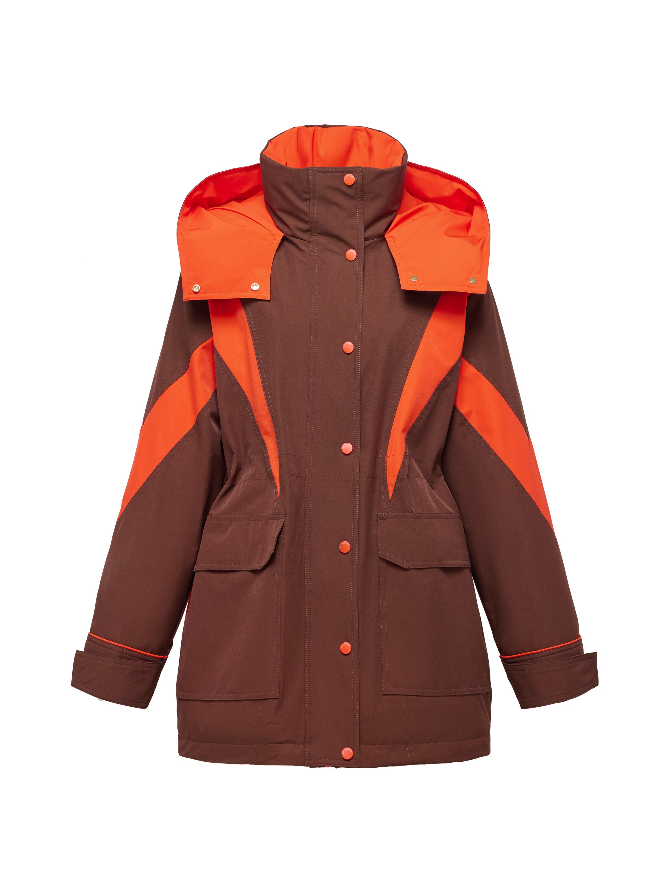 YAYING Orange Hooded Jacket