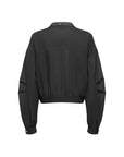 EP YAYING Black Wool Loose Fit Jacket