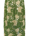 YAYING Green Floral Lace Skirt