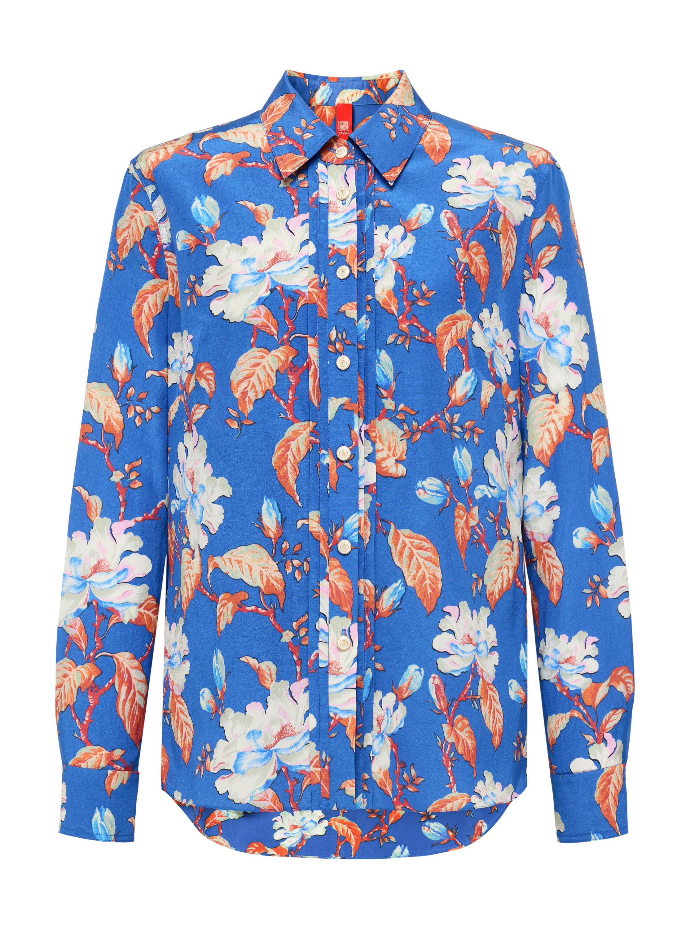 YAYING Blue Floral Shirt
