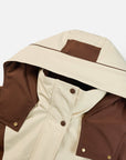 YAYING Beige Contrast Trim Coat