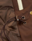 YAYING Beige Contrast Trim Coat