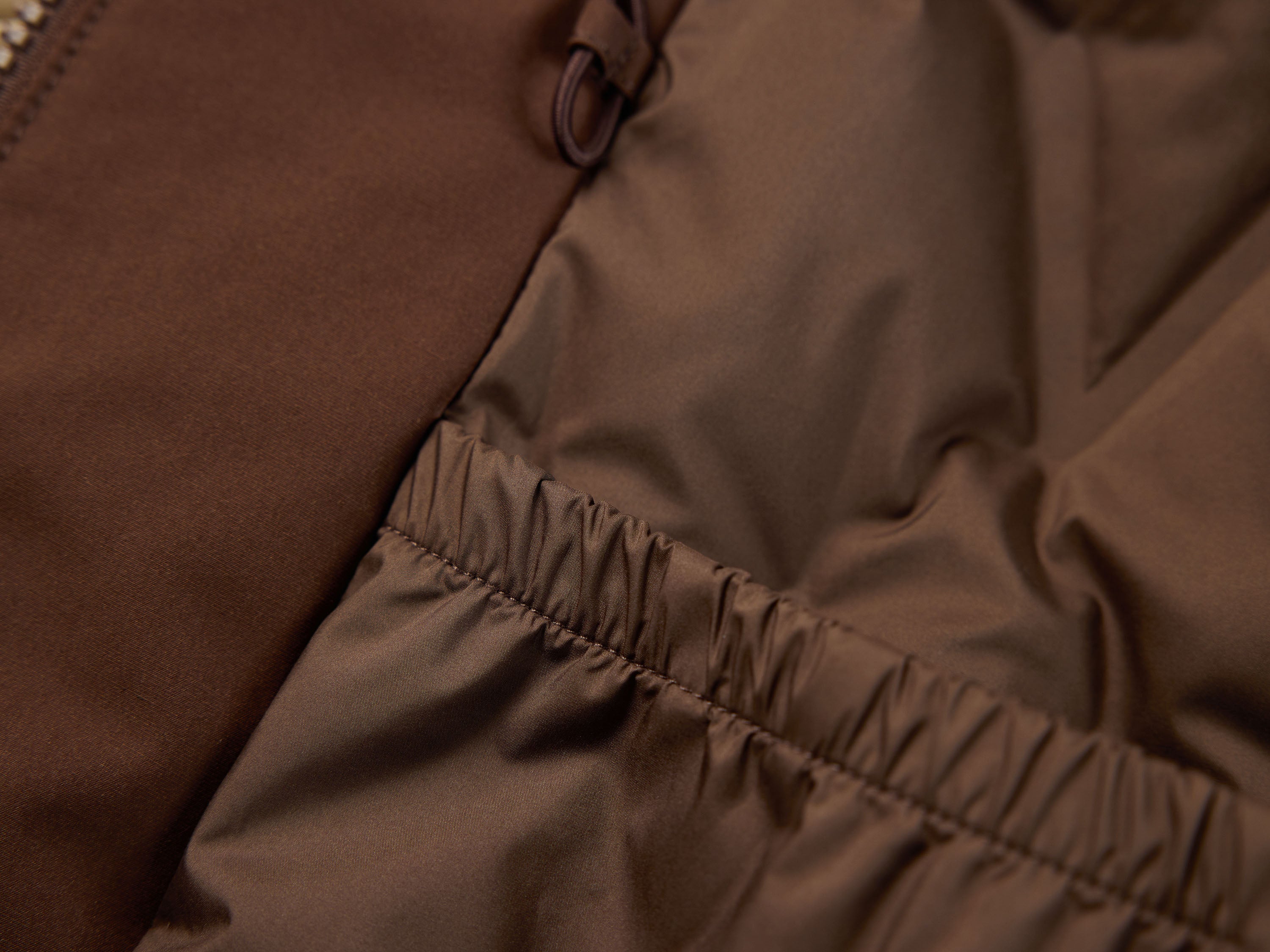 YAYING Beige Contrast Trim Coat