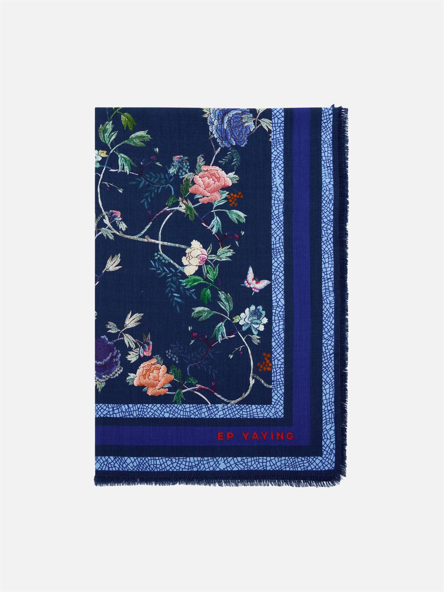 EP YAYING Auspicious Wealth Print Long Scarf