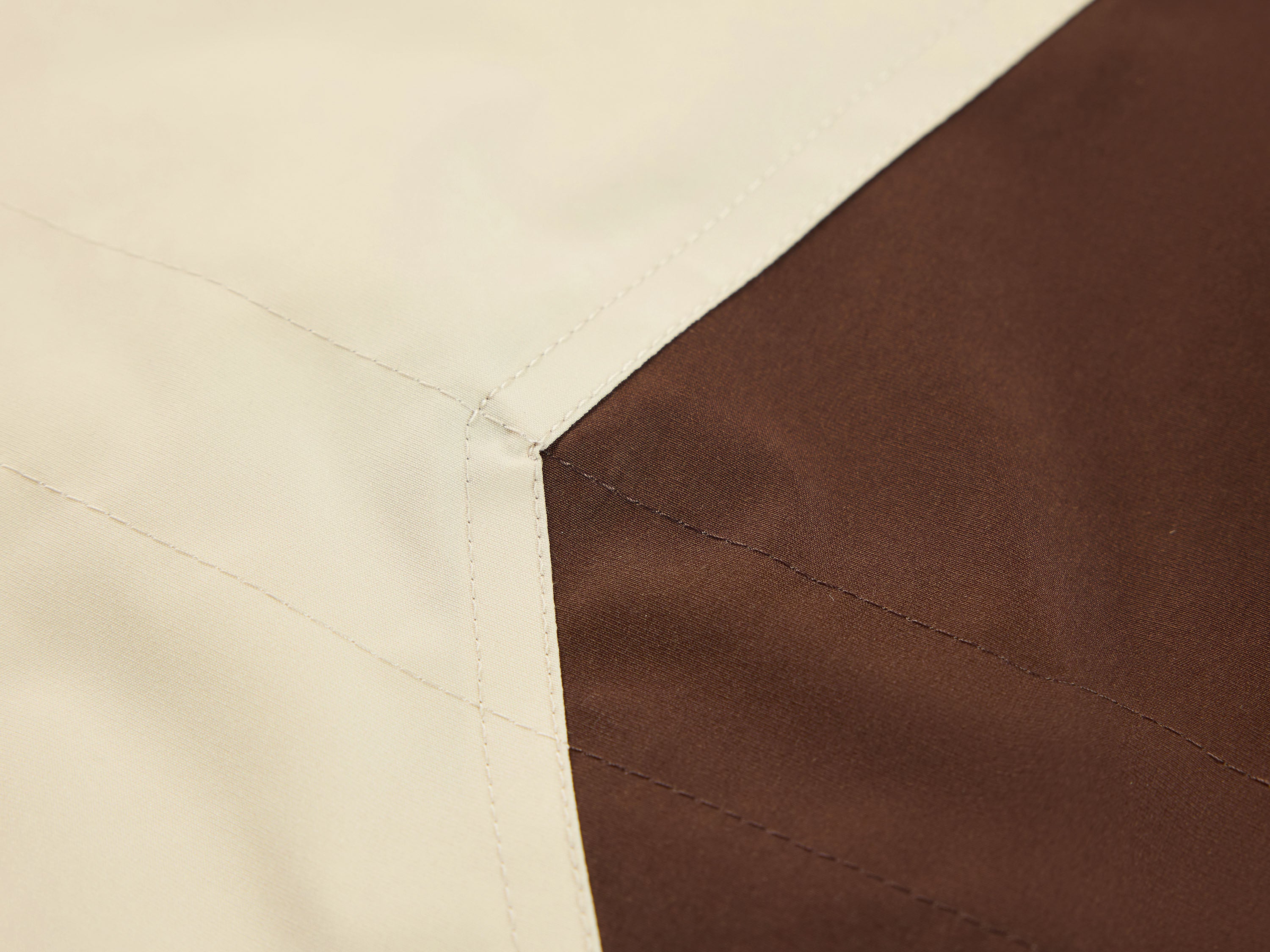 YAYING Beige Contrast Trim Coat