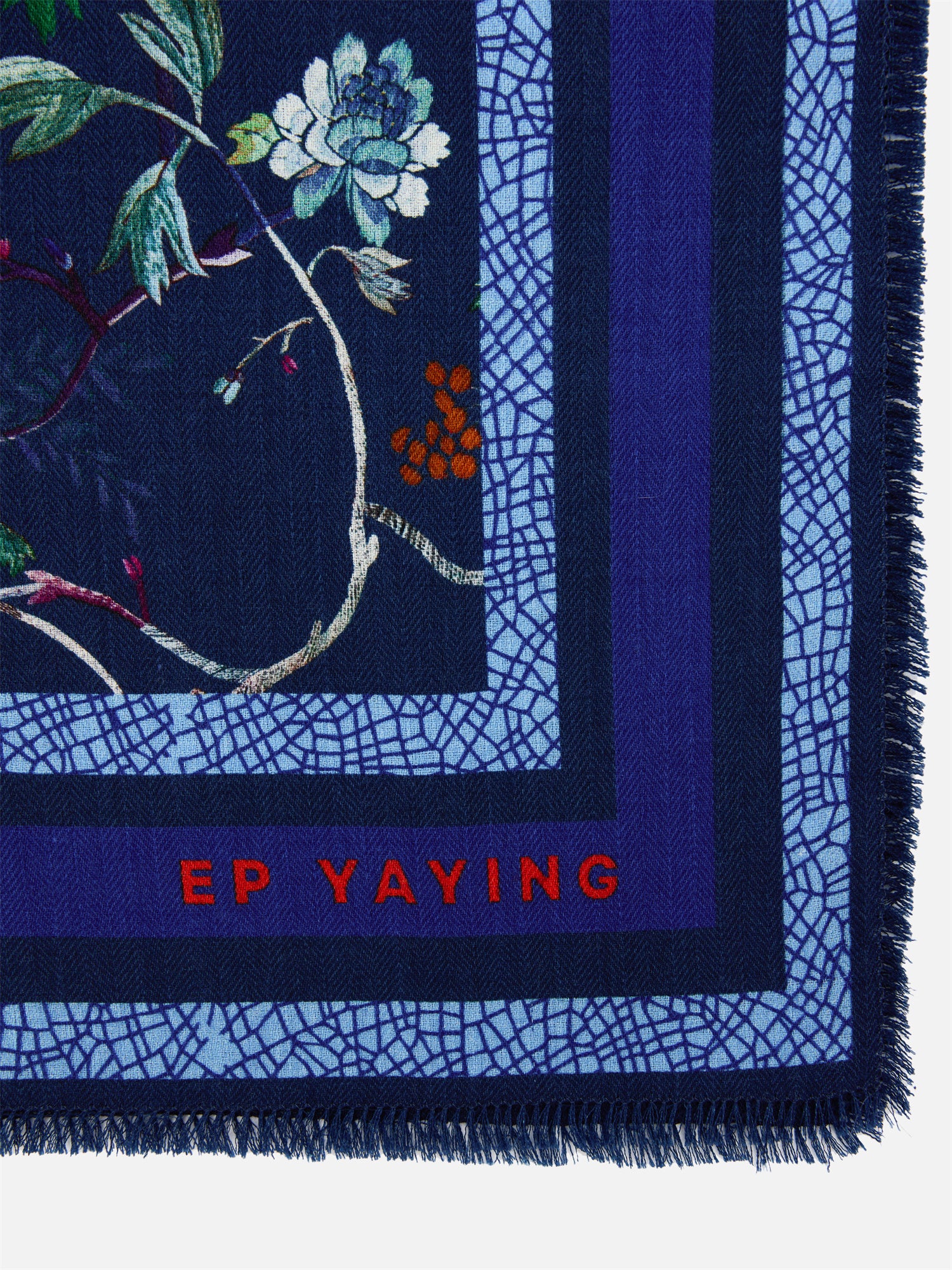 EP YAYING Auspicious Wealth Print Long Scarf