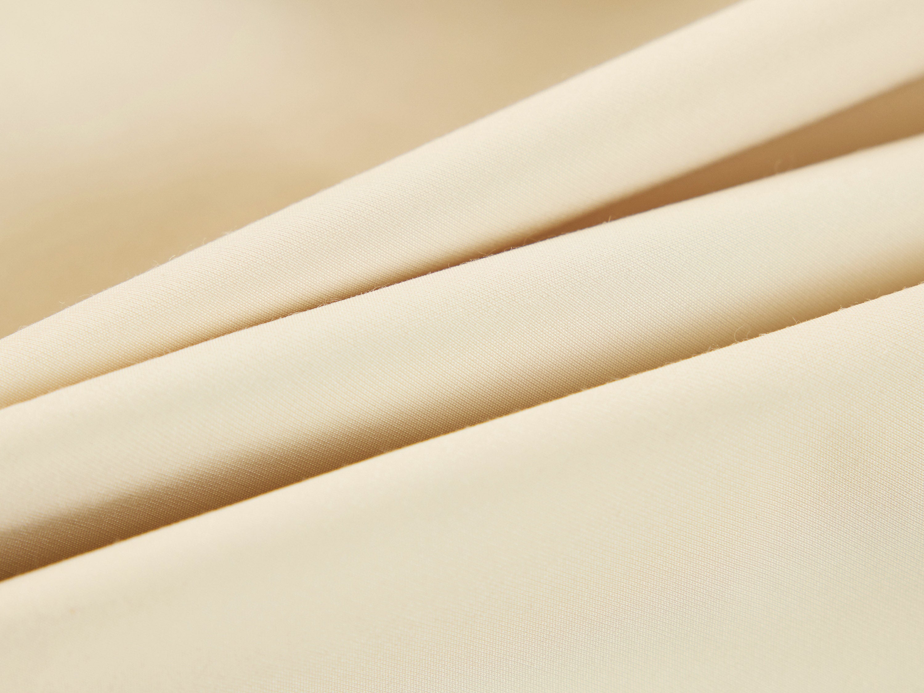 YAYING Beige Contrast Trim Coat
