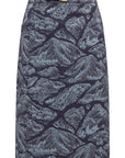 YAYING Blue Pattern Skirt