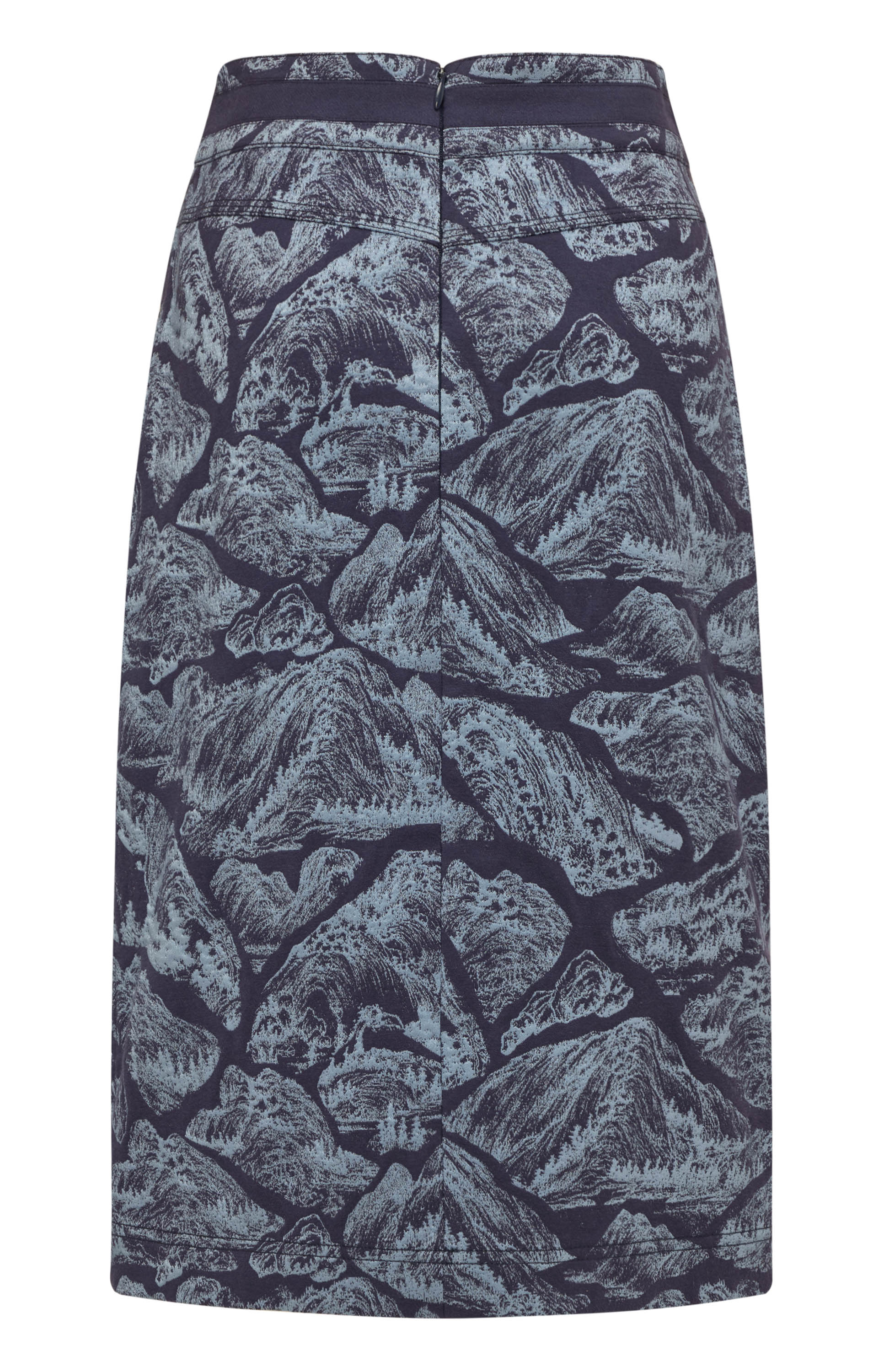 YAYING Blue Pattern Skirt