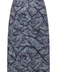 YAYING Blue Pattern Skirt