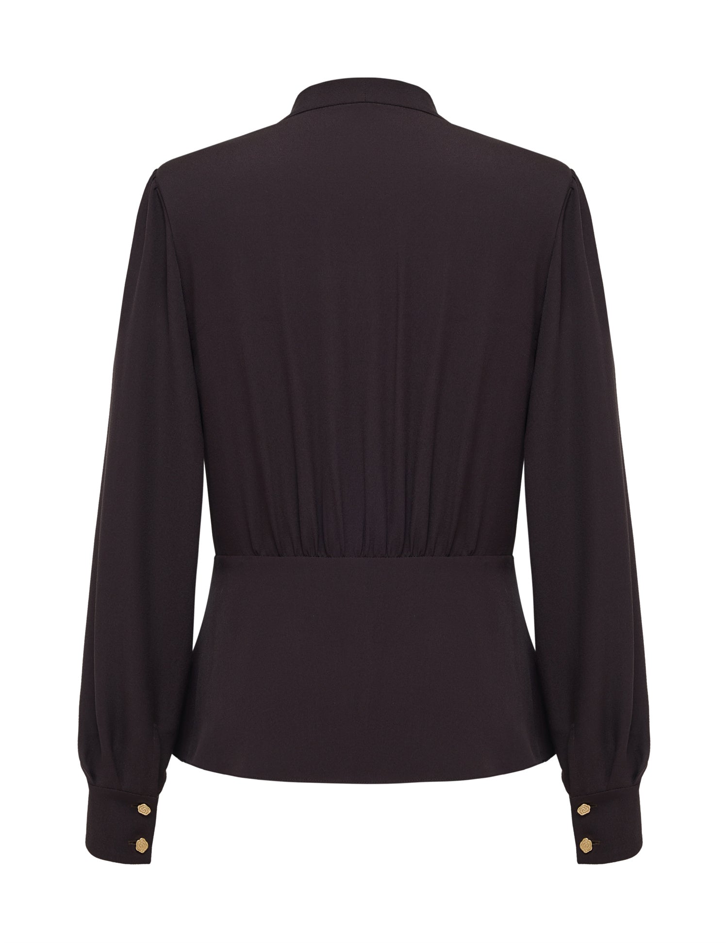 YAYING Silk Waist-Cinched Shirt