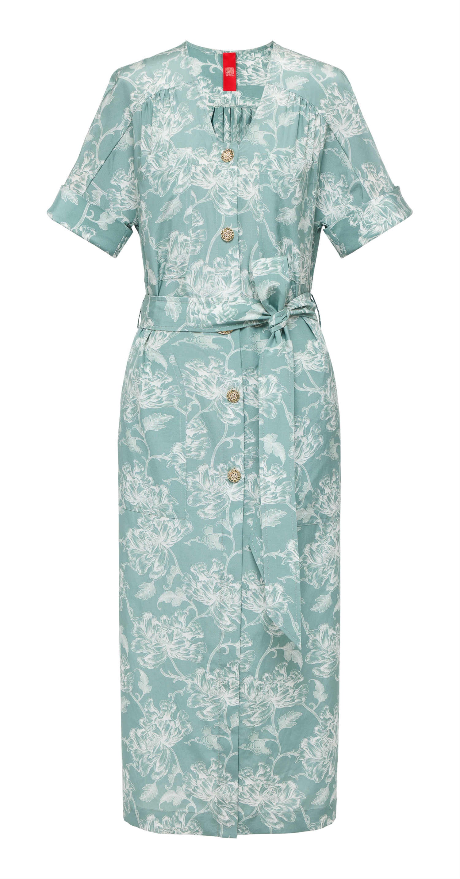 YAYING Silk Floral Dress EPJES4850AG