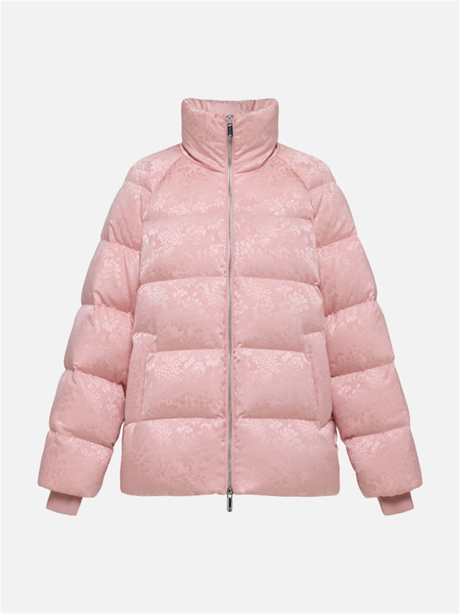 EP YAYING Silk Jacquard Down Coat EGKISY939AF