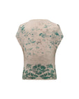 EP YAYING Floral Printed Slim Fit Round Neck Short Sleeve Top