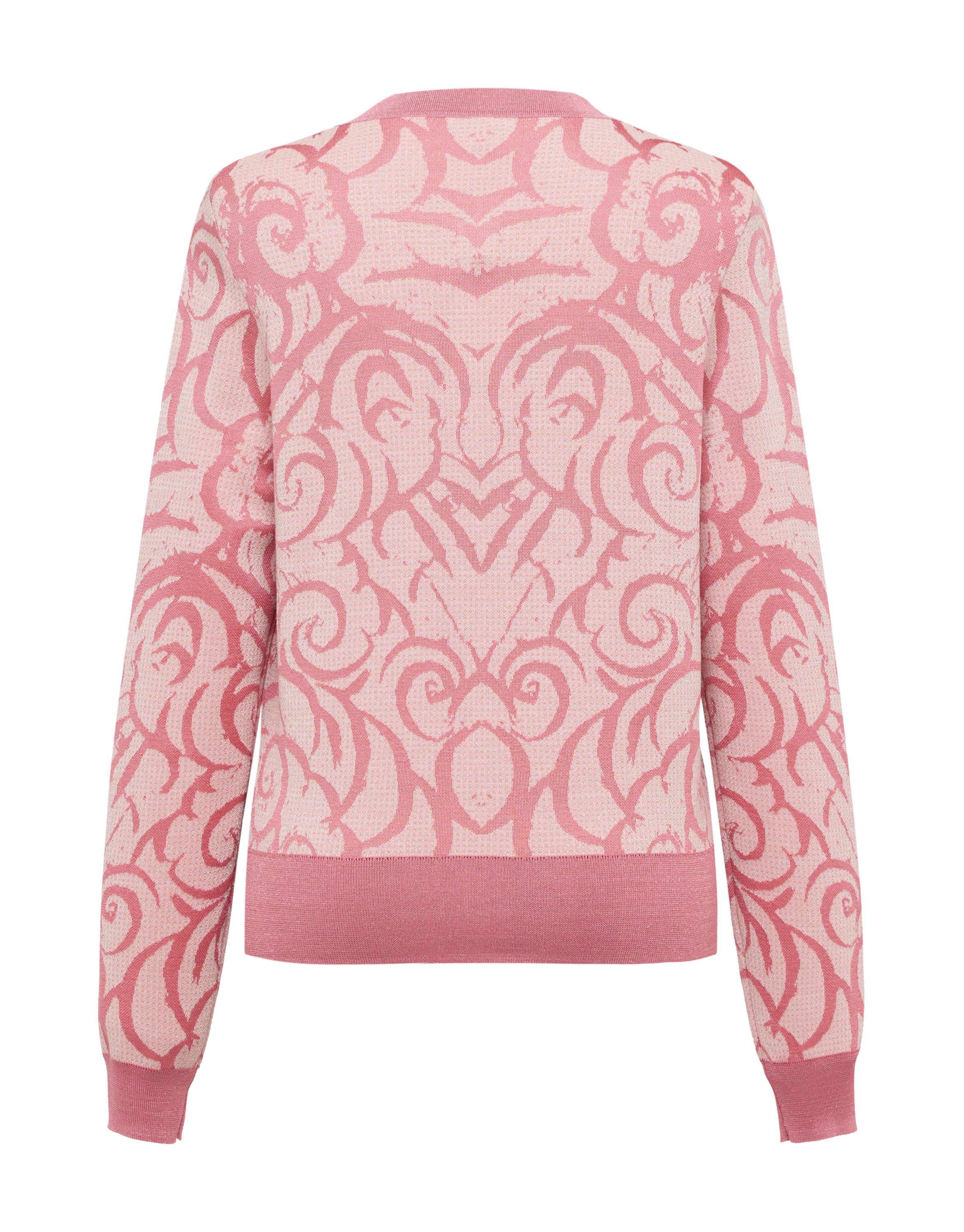 YAYING Pink Sheer Knit Cardigan