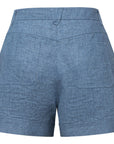 YAYING LINEN HIGH-WAIST SHORTS