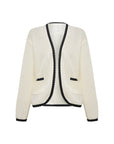 EP YAYING Long Cotton-Linen Knitted Coat